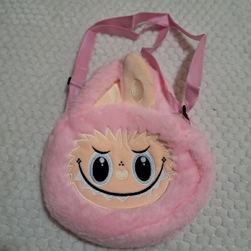 Labubu Pink  Kids Cross Boby Bag New